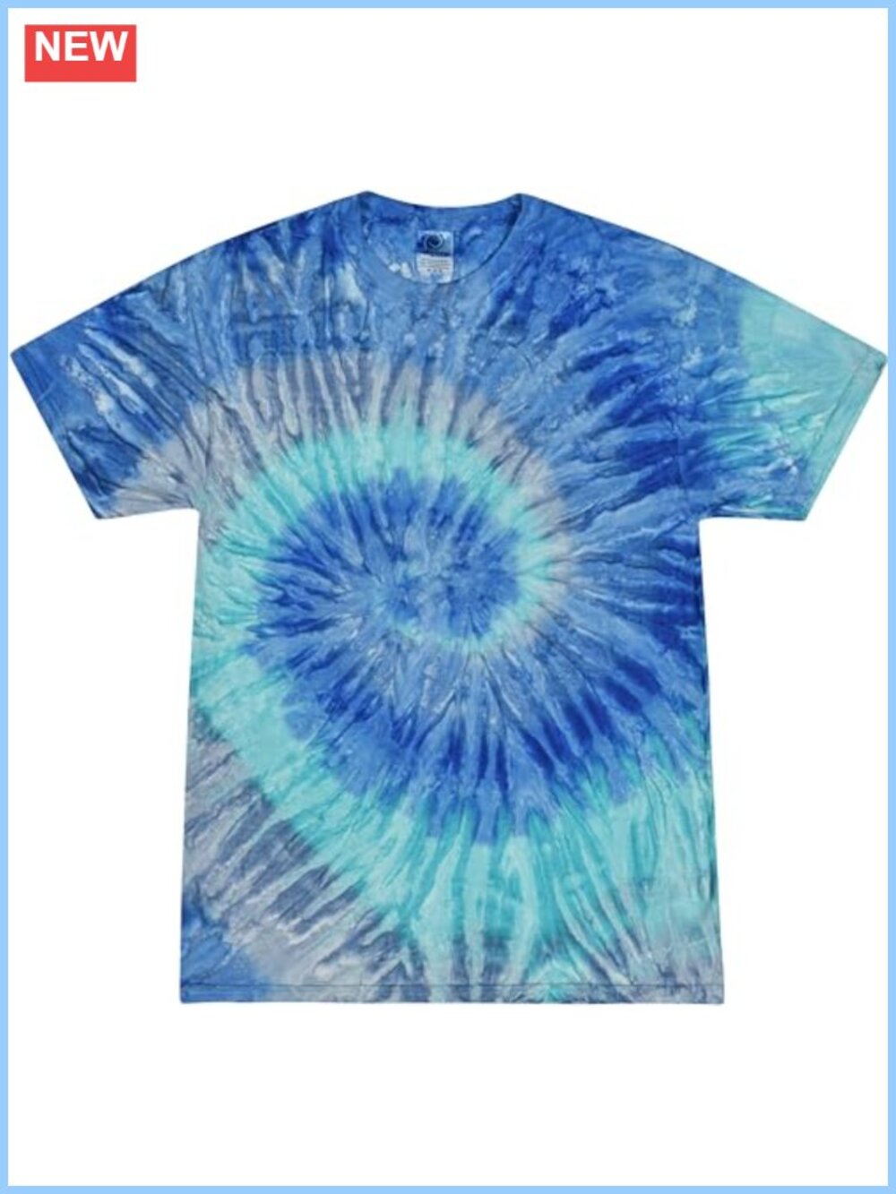 Unisex Tie-Dye T-Shirt Short Sleeve Crew Neck Classic Fit